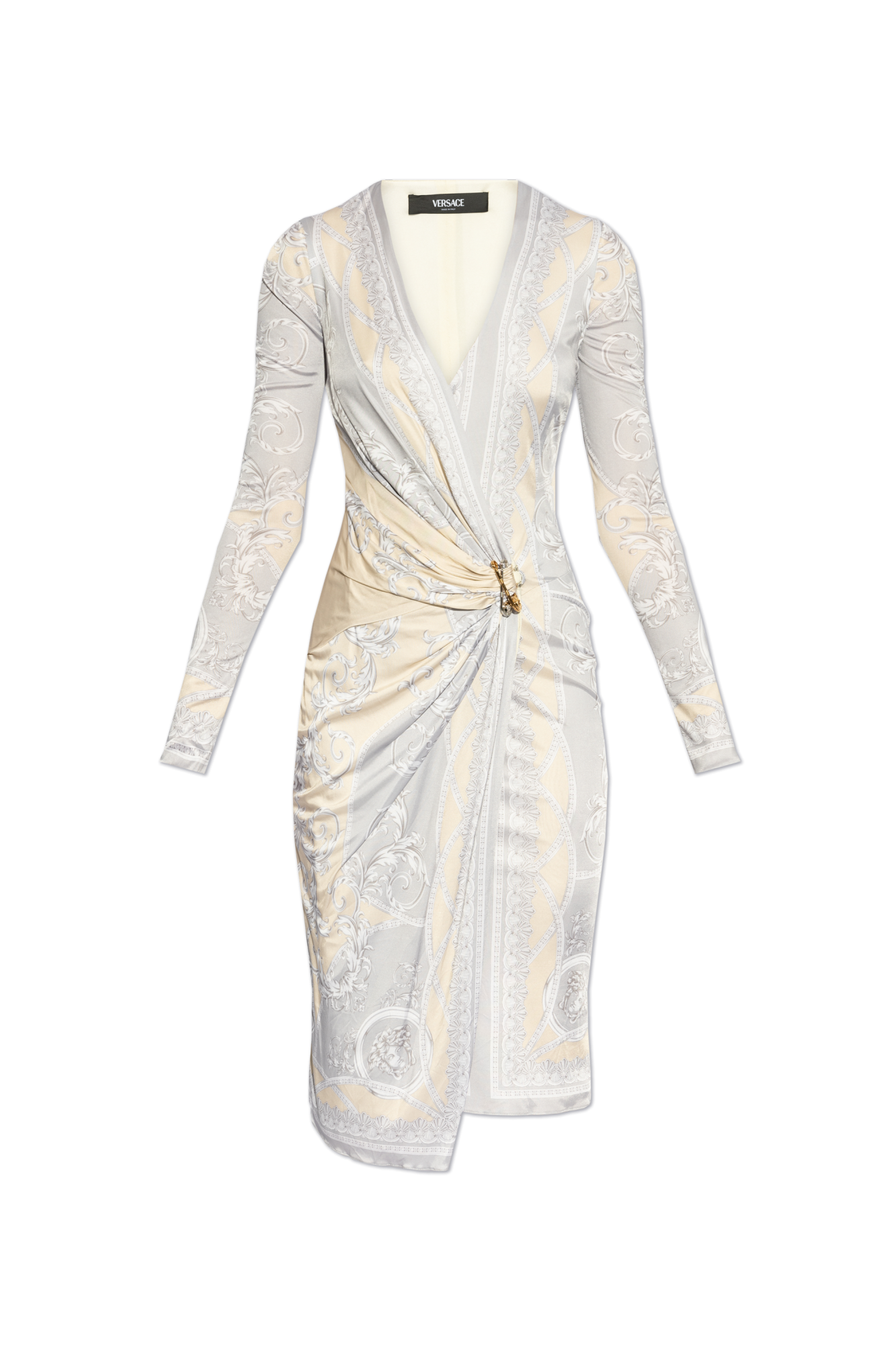 ワンピース VERSACE 'La Coupe des Dieux' dress La Coupe des Dieux Mini Shirt Dress Print | VERSACE US